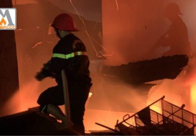 Đắk Lắk: Bảo vệ tài sản và dập tắt đám cháy tại chợ thị xã Buôn Hồ trong đêm
